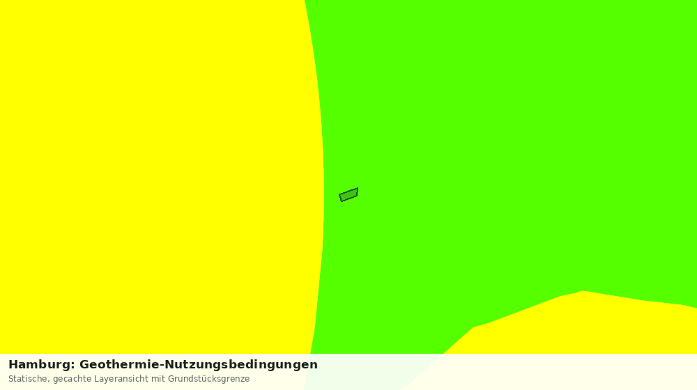 Statische Kartenansicht: Hamburg: Geothermie-Nutzungsbedingungen