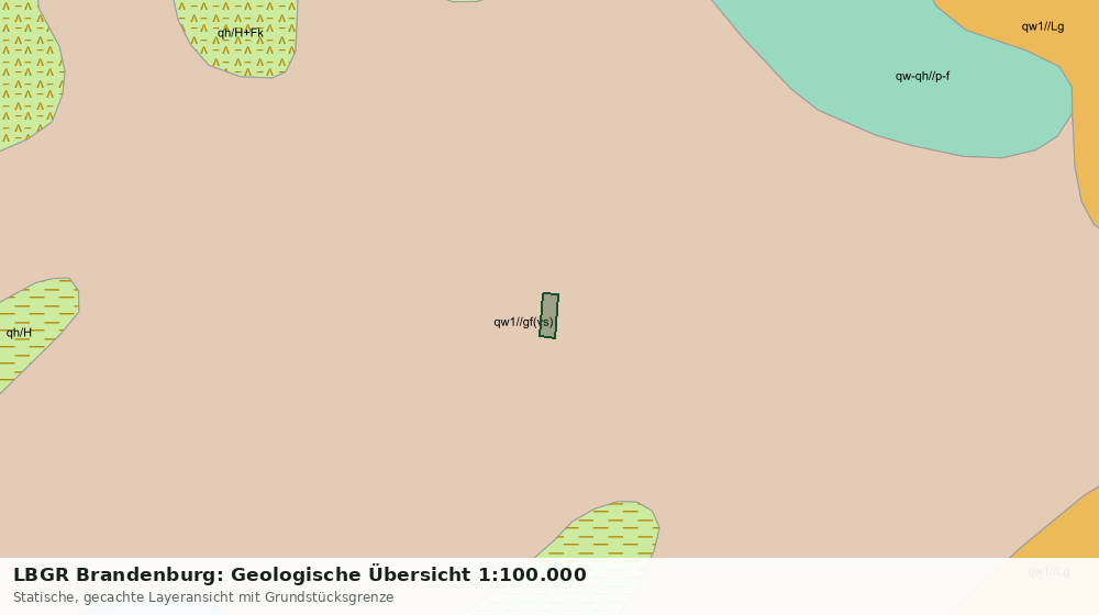 Statische Kartenansicht: LBGR Brandenburg: Geologische Übersicht 1:100.000