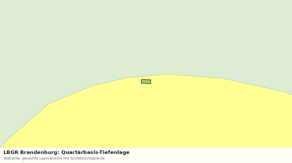 Statische Kartenansicht: LBGR Brandenburg: Quartärbasis-Tiefenlage