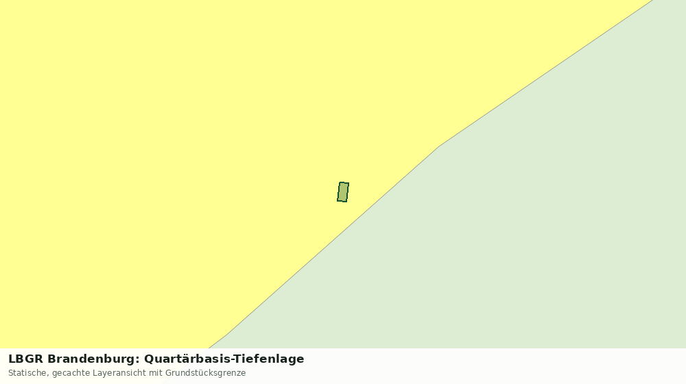 Statische Kartenansicht: LBGR Brandenburg: Quartärbasis-Tiefenlage