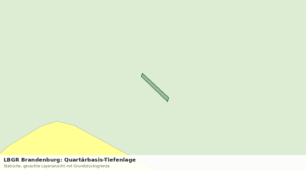 Statische Kartenansicht: LBGR Brandenburg: Quartärbasis-Tiefenlage