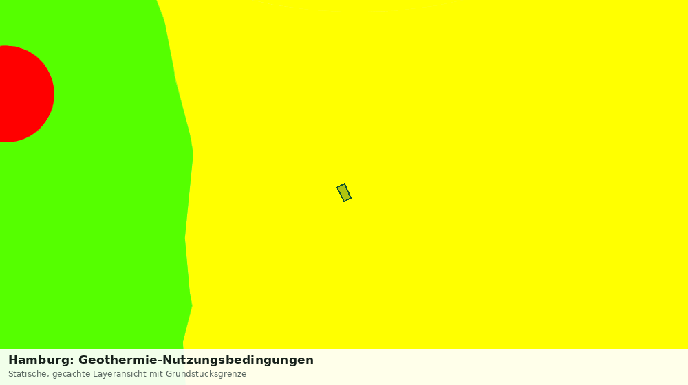 Statische Kartenansicht: Hamburg: Geothermie-Nutzungsbedingungen