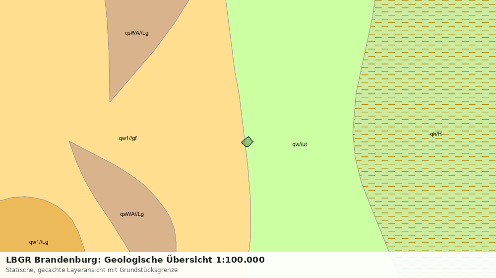 Statische Kartenansicht: LBGR Brandenburg: Geologische Übersicht 1:100.000
