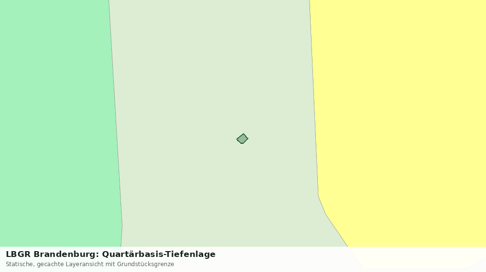 Statische Kartenansicht: LBGR Brandenburg: Quartärbasis-Tiefenlage