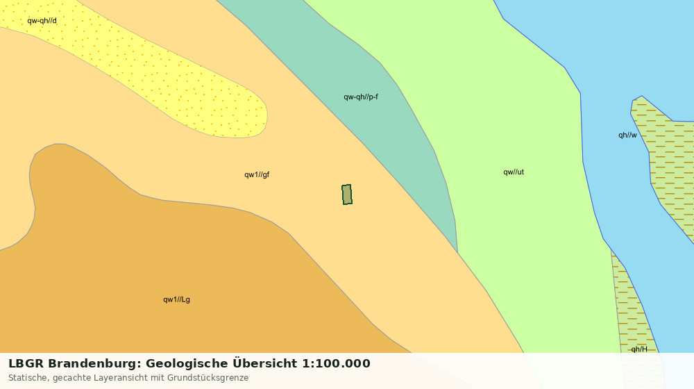 Statische Kartenansicht: LBGR Brandenburg: Geologische Übersicht 1:100.000