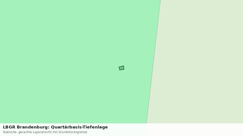 Statische Kartenansicht: LBGR Brandenburg: Quartärbasis-Tiefenlage