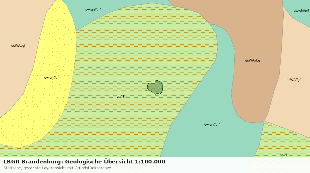 Statische Kartenansicht: LBGR Brandenburg: Geologische Übersicht 1:100.000