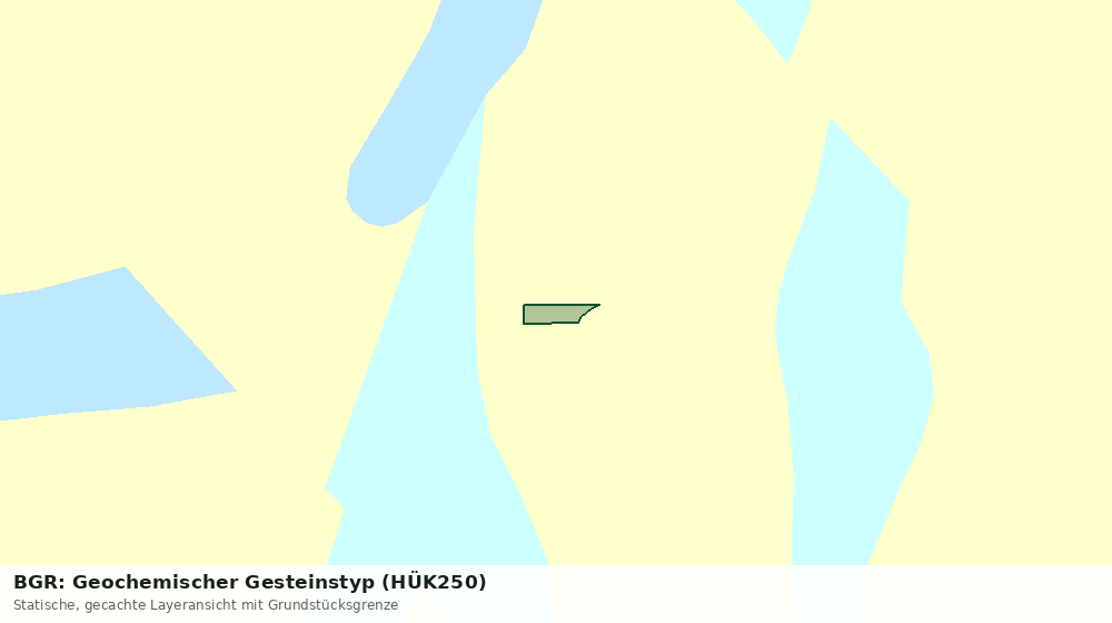 Statische Kartenansicht: BGR: Geochemischer Gesteinstyp (HÜK250)