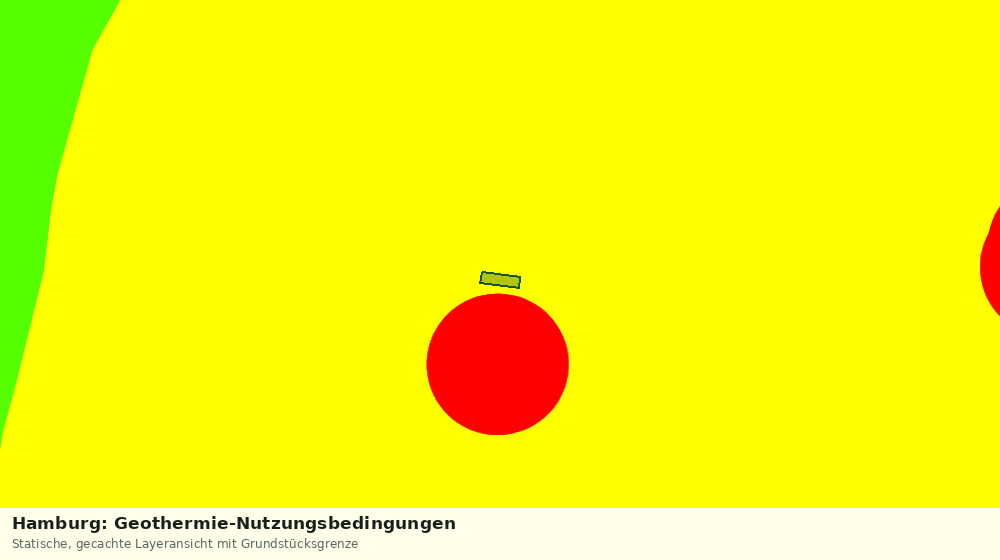Statische Kartenansicht: Hamburg: Geothermie-Nutzungsbedingungen