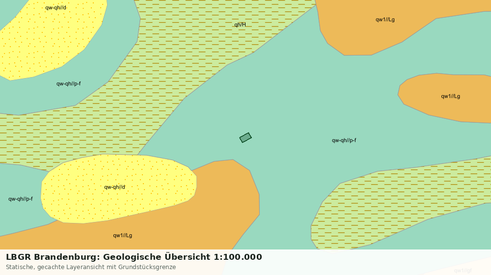Statische Kartenansicht: LBGR Brandenburg: Geologische Übersicht 1:100.000