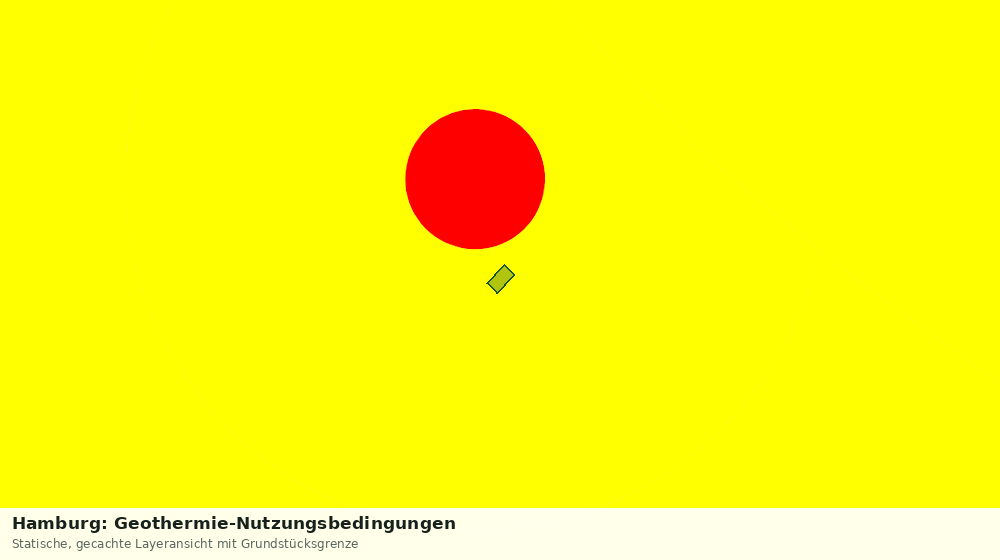 Statische Kartenansicht: Hamburg: Geothermie-Nutzungsbedingungen