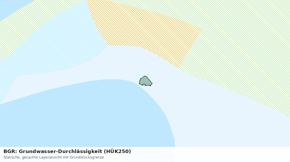 Statische Kartenansicht: BGR: Grundwasser-Durchlässigkeit (HÜK250)
