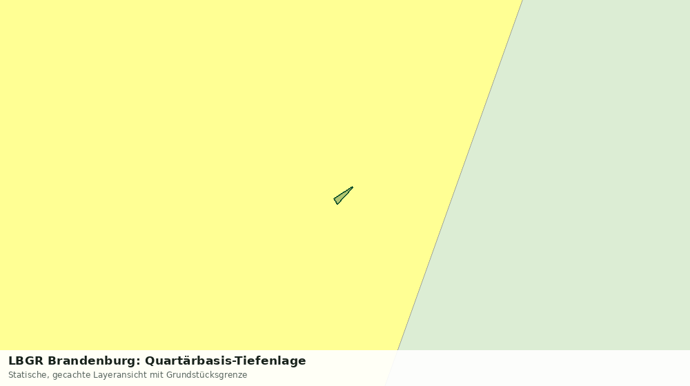 Statische Kartenansicht: LBGR Brandenburg: Quartärbasis-Tiefenlage