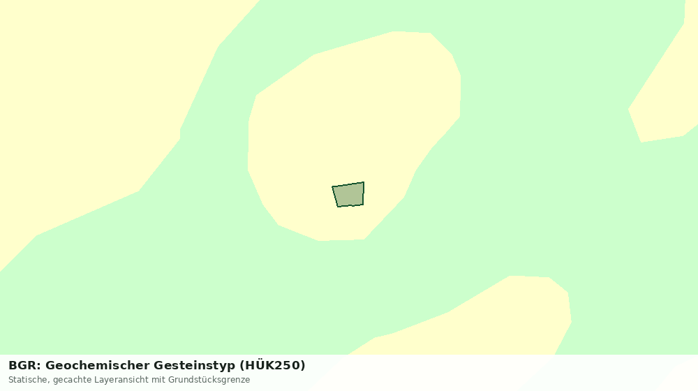 Statische Kartenansicht: BGR: Geochemischer Gesteinstyp (HÜK250)
