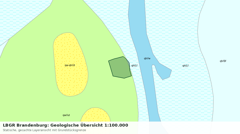 Statische Kartenansicht: LBGR Brandenburg: Geologische Übersicht 1:100.000