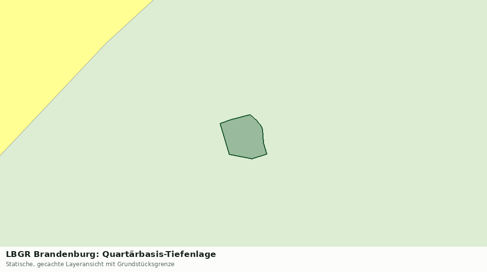 Statische Kartenansicht: LBGR Brandenburg: Quartärbasis-Tiefenlage