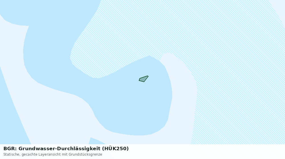 Statische Kartenansicht: BGR: Grundwasser-Durchlässigkeit (HÜK250)