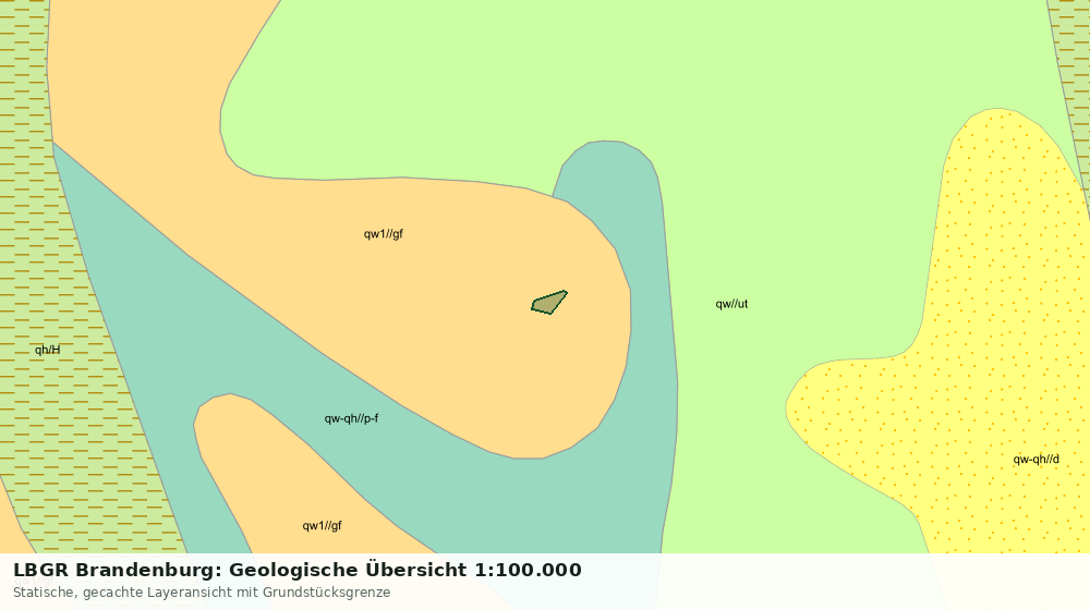 Statische Kartenansicht: LBGR Brandenburg: Geologische Übersicht 1:100.000