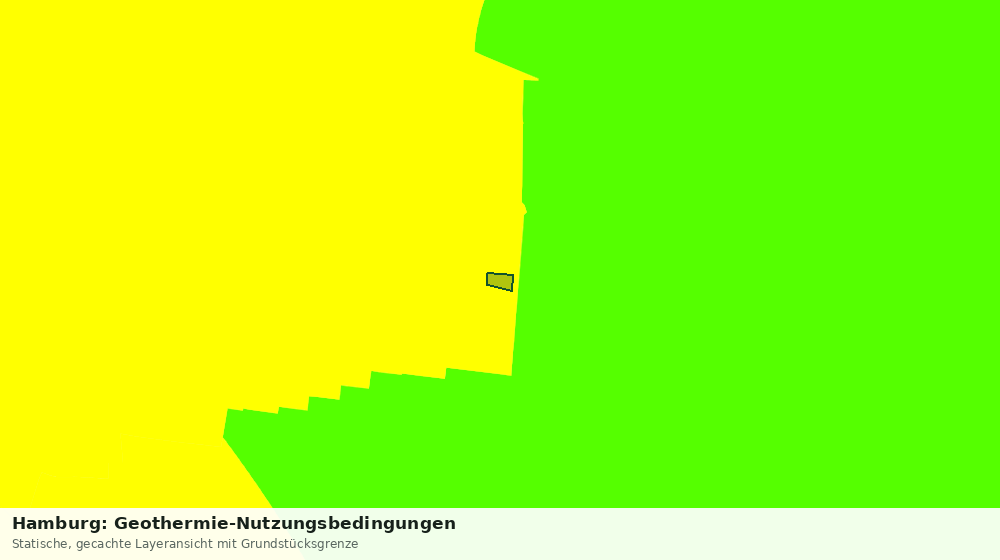 Statische Kartenansicht: Hamburg: Geothermie-Nutzungsbedingungen