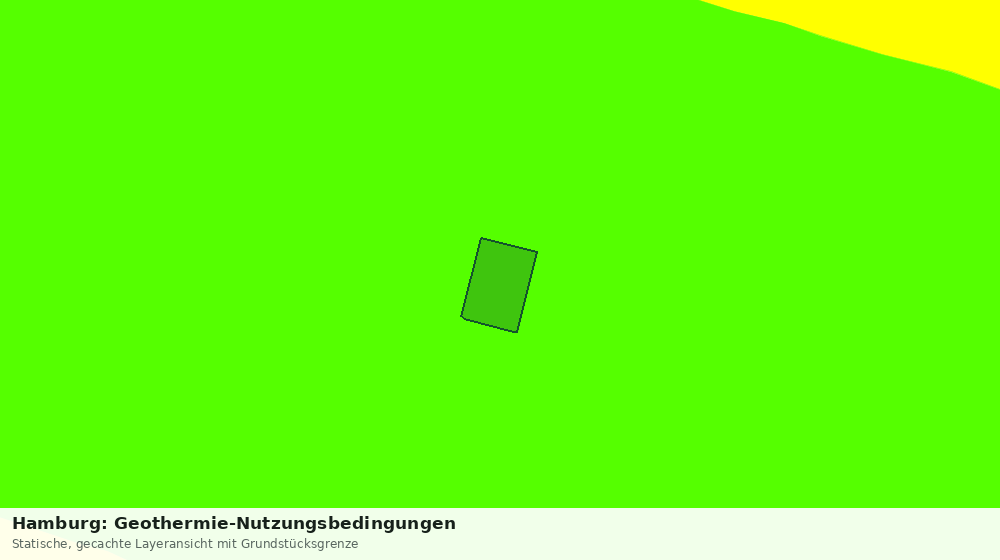 Statische Kartenansicht: Hamburg: Geothermie-Nutzungsbedingungen