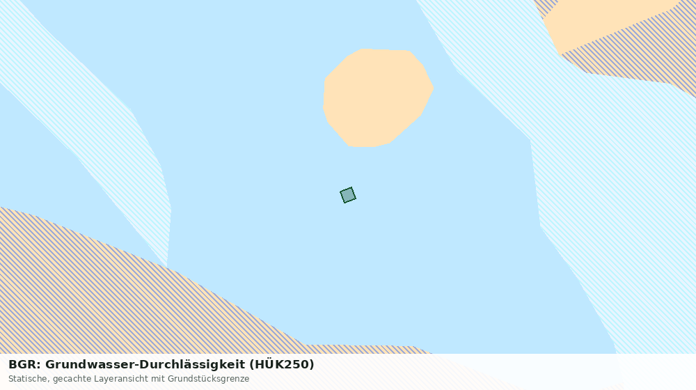 Statische Kartenansicht: BGR: Grundwasser-Durchlässigkeit (HÜK250)