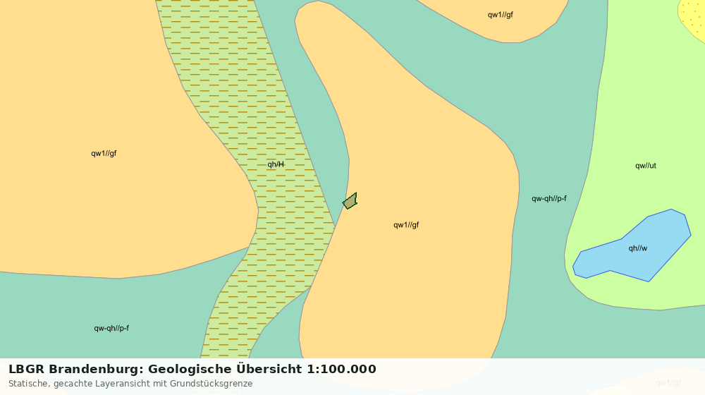 Statische Kartenansicht: LBGR Brandenburg: Geologische Übersicht 1:100.000