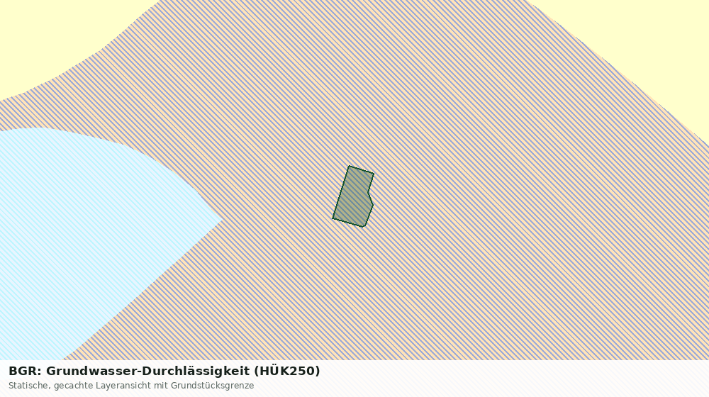 Statische Kartenansicht: BGR: Grundwasser-Durchlässigkeit (HÜK250)