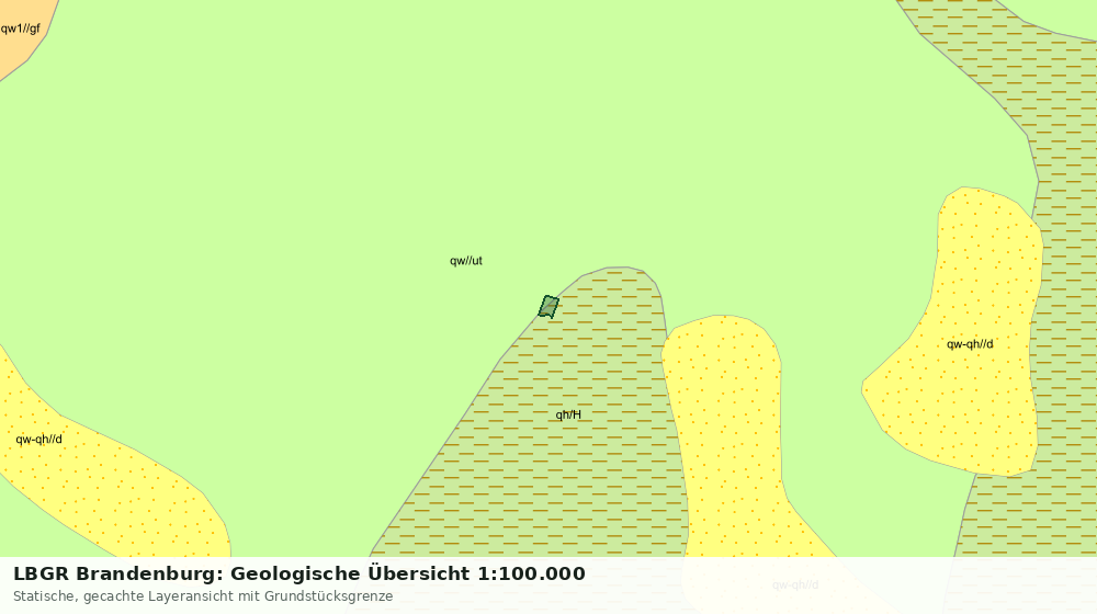 Statische Kartenansicht: LBGR Brandenburg: Geologische Übersicht 1:100.000