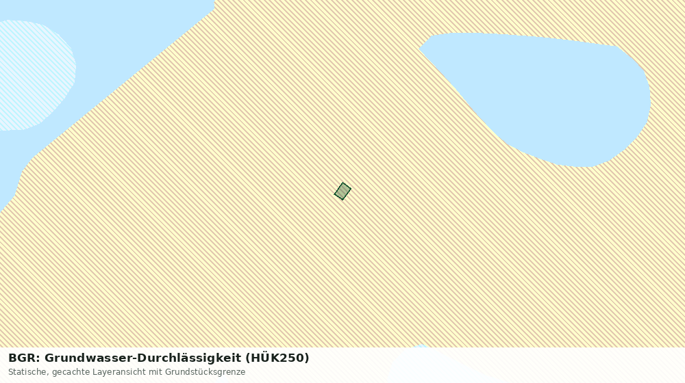 Statische Kartenansicht: BGR: Grundwasser-Durchlässigkeit (HÜK250)