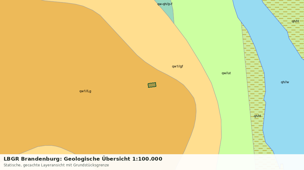 Statische Kartenansicht: LBGR Brandenburg: Geologische Übersicht 1:100.000
