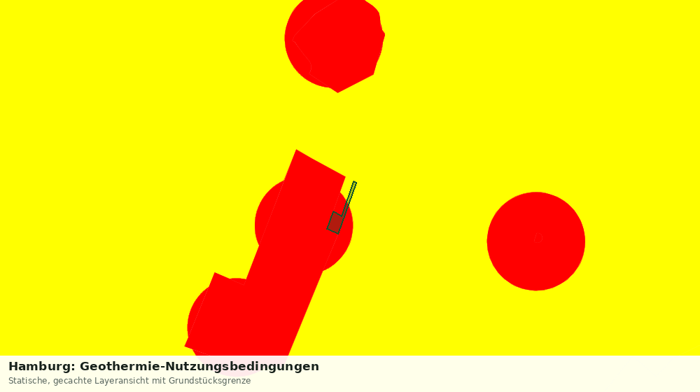 Statische Kartenansicht: Hamburg: Geothermie-Nutzungsbedingungen