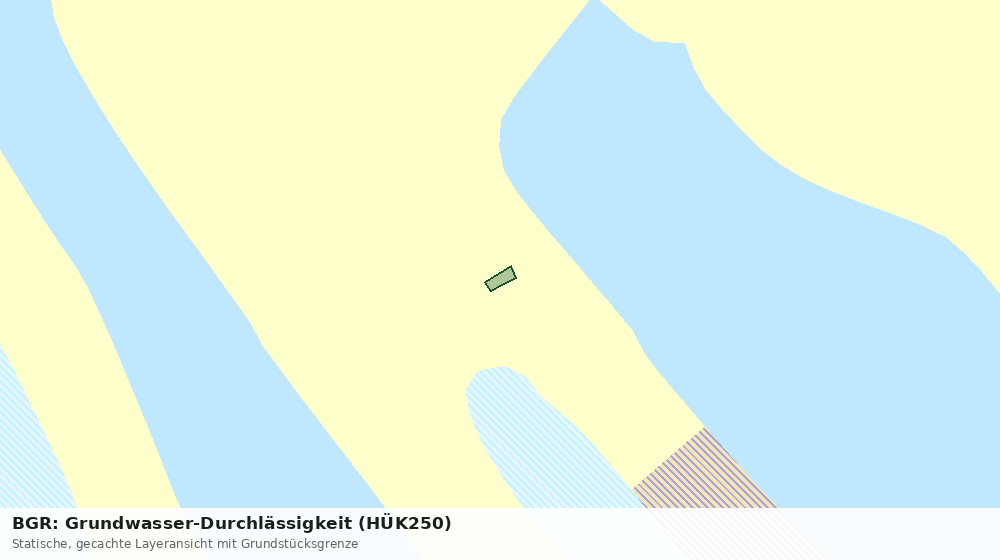 Statische Kartenansicht: BGR: Grundwasser-Durchlässigkeit (HÜK250)