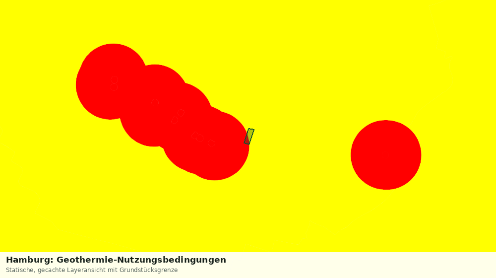 Statische Kartenansicht: Hamburg: Geothermie-Nutzungsbedingungen