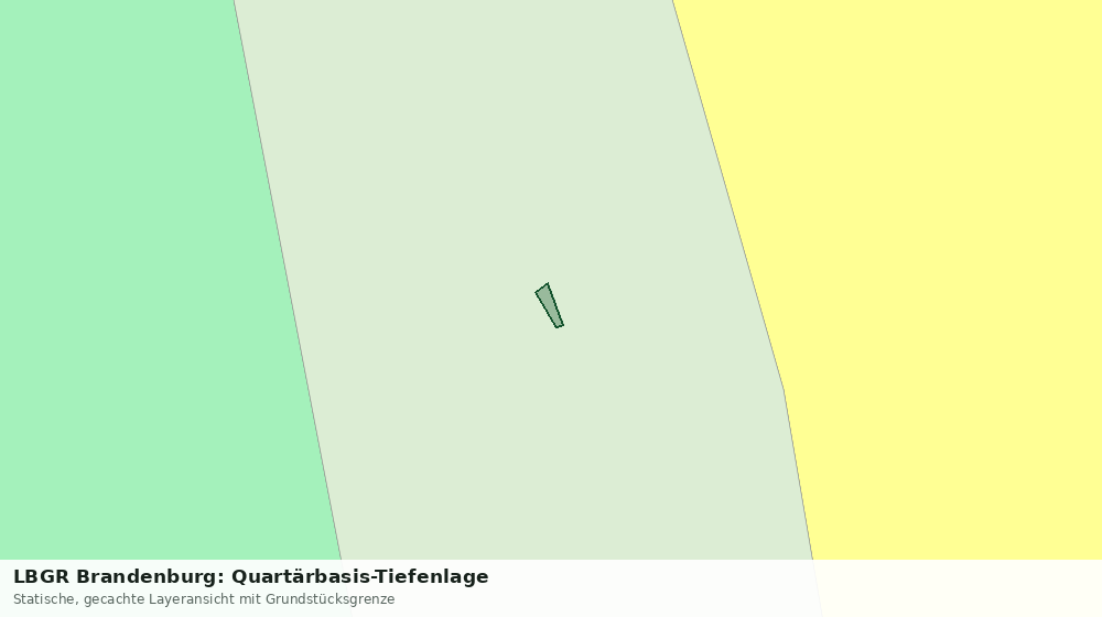 Statische Kartenansicht: LBGR Brandenburg: Quartärbasis-Tiefenlage