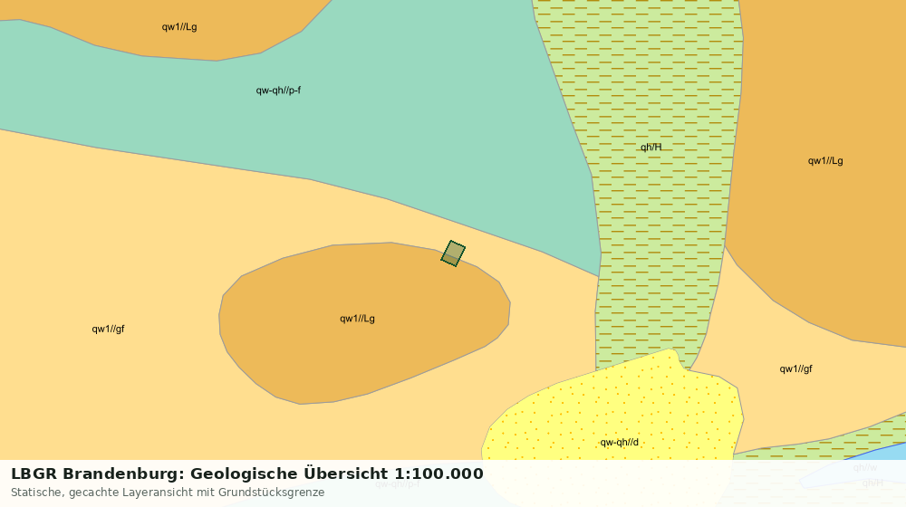 Statische Kartenansicht: LBGR Brandenburg: Geologische Übersicht 1:100.000
