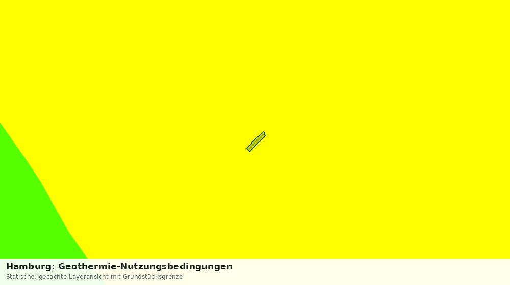 Statische Kartenansicht: Hamburg: Geothermie-Nutzungsbedingungen