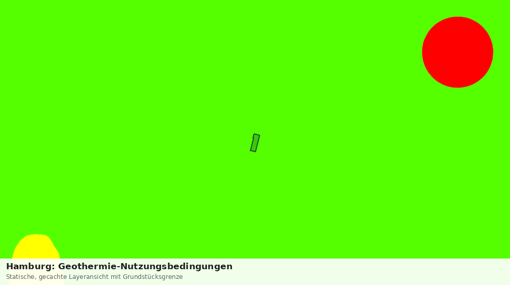 Statische Kartenansicht: Hamburg: Geothermie-Nutzungsbedingungen