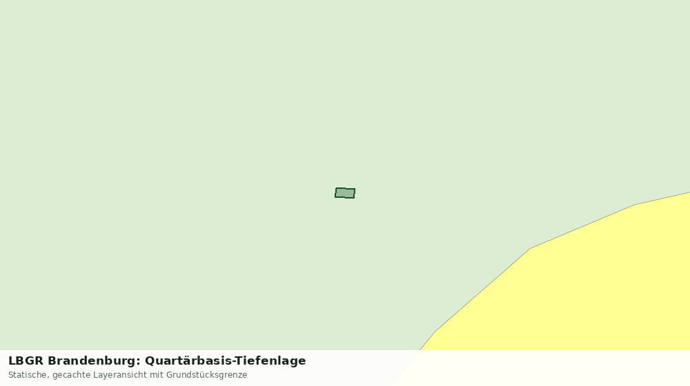Statische Kartenansicht: LBGR Brandenburg: Quartärbasis-Tiefenlage
