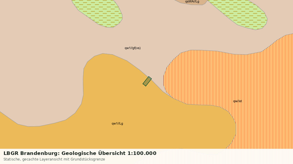 Statische Kartenansicht: LBGR Brandenburg: Geologische Übersicht 1:100.000