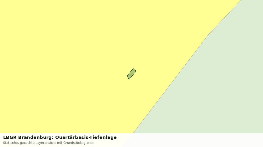 Statische Kartenansicht: LBGR Brandenburg: Quartärbasis-Tiefenlage
