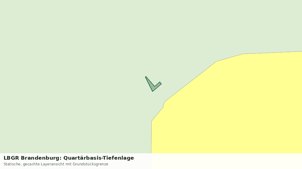 Statische Kartenansicht: LBGR Brandenburg: Quartärbasis-Tiefenlage
