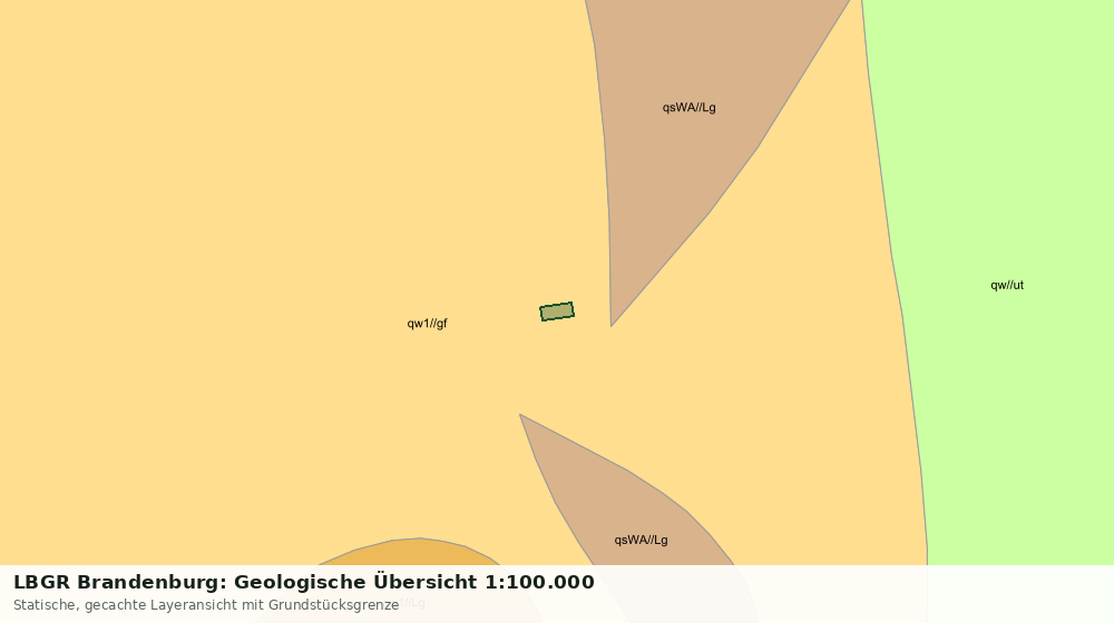 Statische Kartenansicht: LBGR Brandenburg: Geologische Übersicht 1:100.000