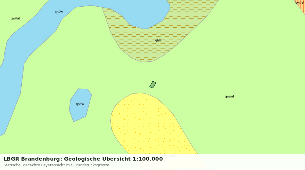 Statische Kartenansicht: LBGR Brandenburg: Geologische Übersicht 1:100.000