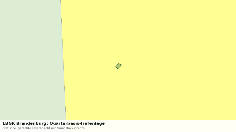 Statische Kartenansicht: LBGR Brandenburg: Quartärbasis-Tiefenlage