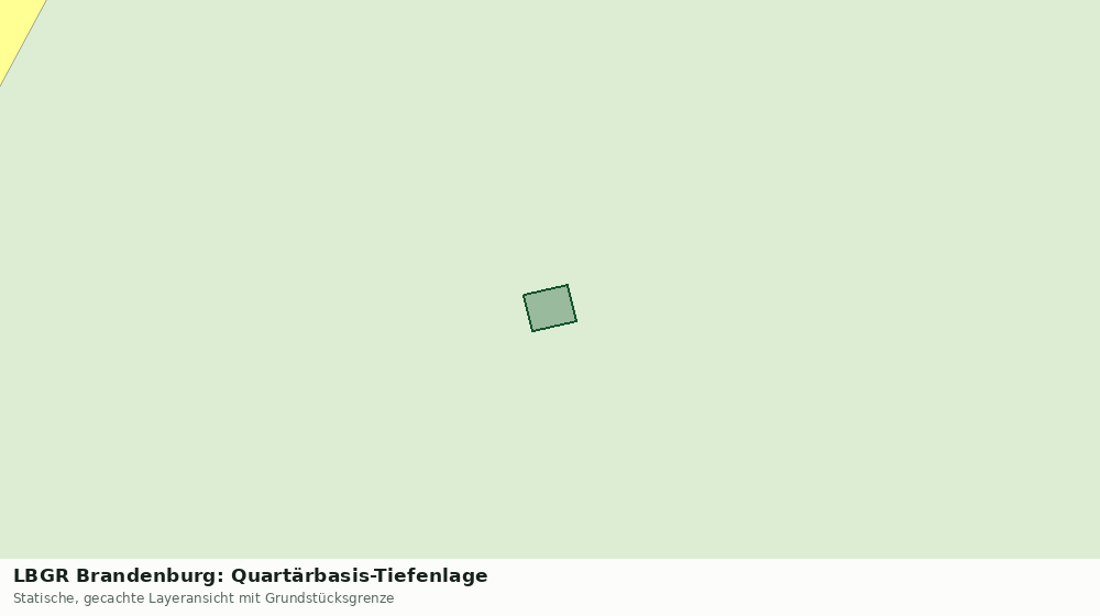 Statische Kartenansicht: LBGR Brandenburg: Quartärbasis-Tiefenlage