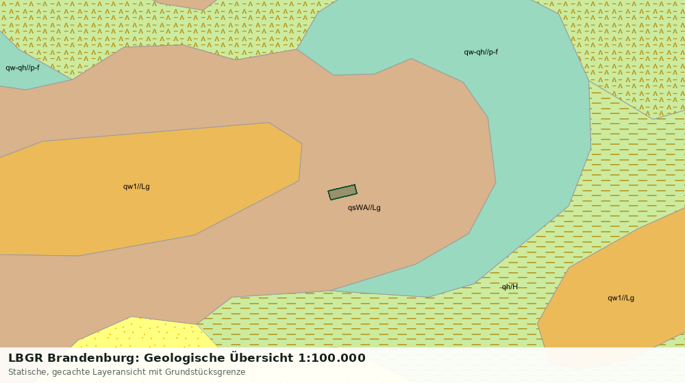Statische Kartenansicht: LBGR Brandenburg: Geologische Übersicht 1:100.000