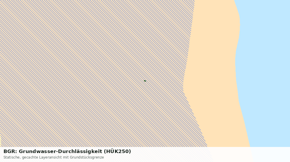Statische Kartenansicht: BGR: Grundwasser-Durchlässigkeit (HÜK250)