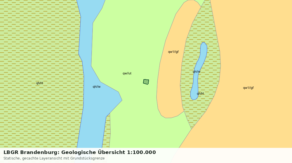 Statische Kartenansicht: LBGR Brandenburg: Geologische Übersicht 1:100.000