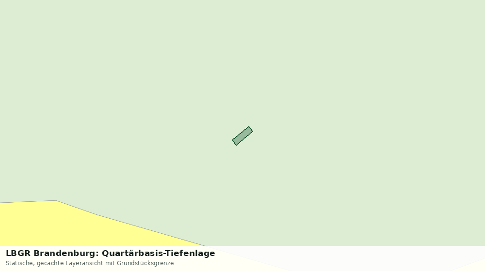Statische Kartenansicht: LBGR Brandenburg: Quartärbasis-Tiefenlage