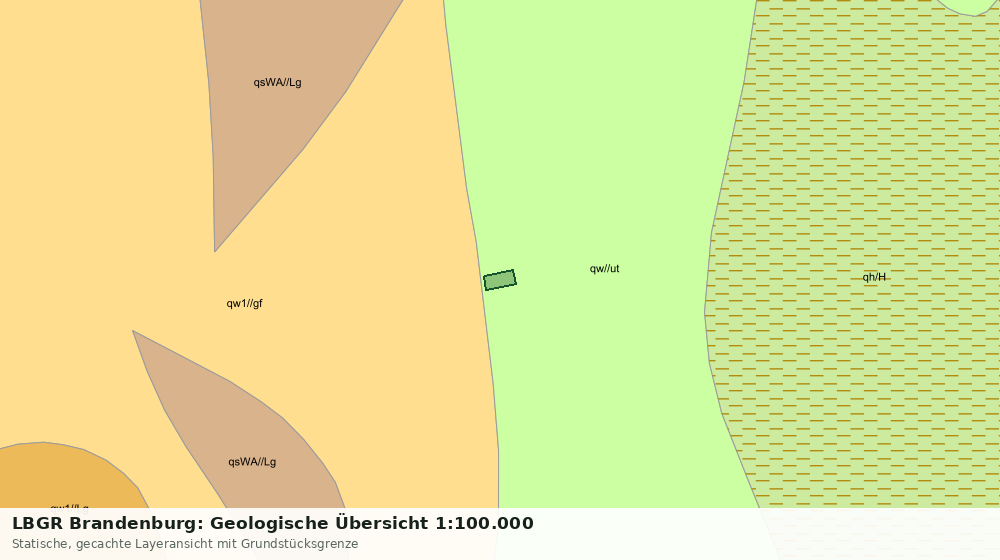 Statische Kartenansicht: LBGR Brandenburg: Geologische Übersicht 1:100.000